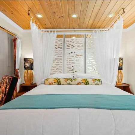 Romantic Couples Beach Getaway ,with private beach, hammocks and umbrellas