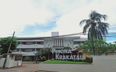 Pesona Krakatau Cottages & Hotel Отели в г. Cinangka