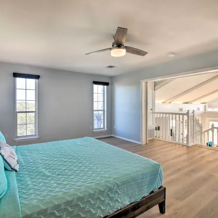 Sunny Lakefront Escape w/ Private Beach & Deck