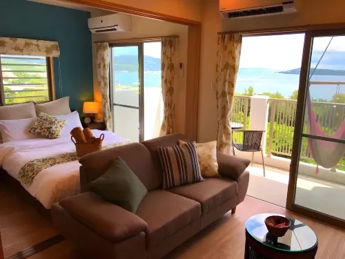 Churaumi Terrace - en bord de mer