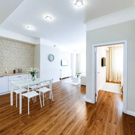 Panoramic city view 1BD spacious flat