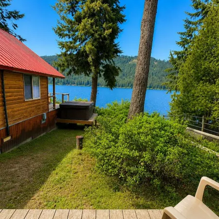 Journey's End on Fish Lake 2 Bedroom Home by NW Comfy Cabins by RedAwning