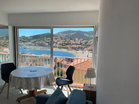 Magnificent Panoramic View of the Bay of Banyuls.  Sea & Mountain View