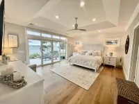 Brand new private  beachfront home in Mashpee on Waquoit Bay