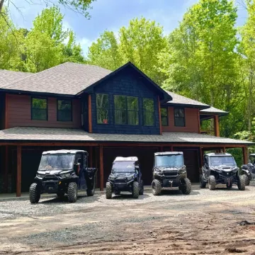 Hit the trail from the property! Game room, fire pit and 4 king suites