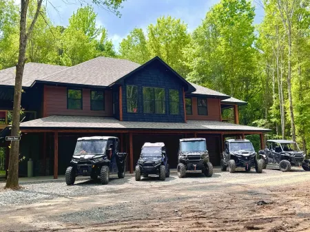 Hit the trail from the property! Game room, fire pit and 4 king suites