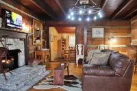 Rustic Retreat, a pre Civil War log cabin.