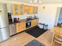 Very quiet, in almost green surroundings