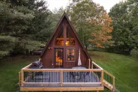 Charming A-Frame Cabin with Swimmable Pond - Cozy Nature Retreat Hotels in Middletown