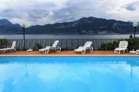 Flat Lake Garda with Very Panoramic View