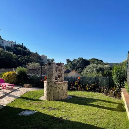 Beautiful house surrounded by an idyllic garden with salt water pool.