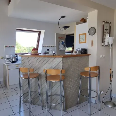 Beautiful duplex with sea view balcony at Le Cabellou in Concarneau