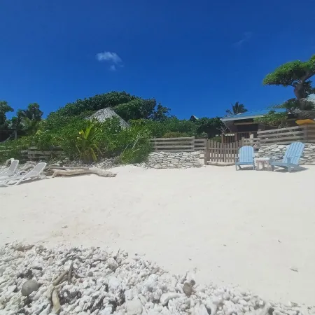 Tehinavai Bungalow: Right on the Ocean, Sandy and Coral Beach, Whale Watching, Moorea