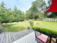 Spacious 5Bdrm Home- Saltwater Pool, WiFi, AC, Private Beach Parking Pass