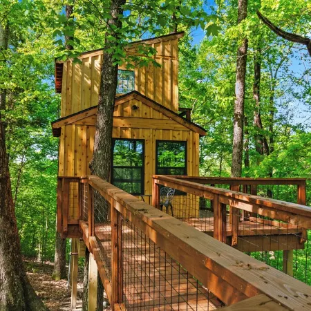 Private Treehouse getaway on Lake Barkley.  Luxury in the trees!