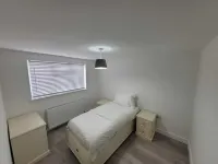 A comfortable and modern apartment complex with a warm and homely feeling.