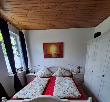 Vacation apartment Lüneburg Heath/Allertal - terrace/garden, heath park, bird park