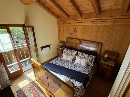 Stone chalet with valley view