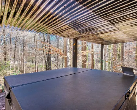 Tranquil 1-bed apt sleeps 4 overlooking Indian Creek Gorge w/ WiFi, AC & hot tub Hotels in Lincolnia