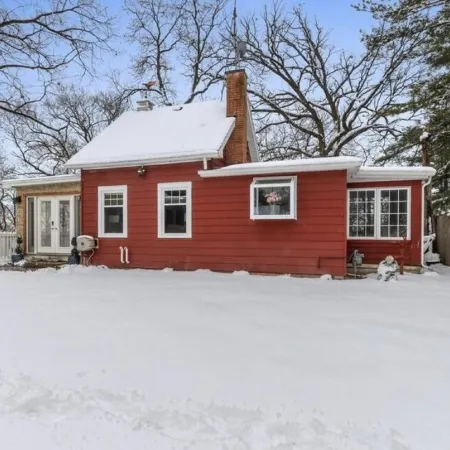 Tiny Red House near Lake Delavan