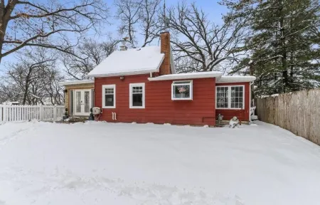 Tiny Red House near Lake Delavan