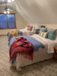 Cozy, cabin in the woods perfect for hanging out.
