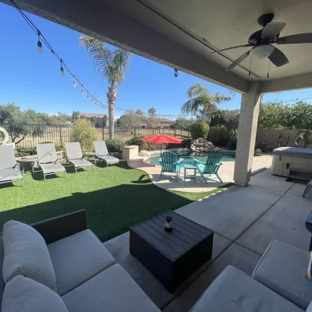 Four bedroom home on golf course.