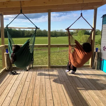 Relax and unwind at The Happy Camper Scottsville!