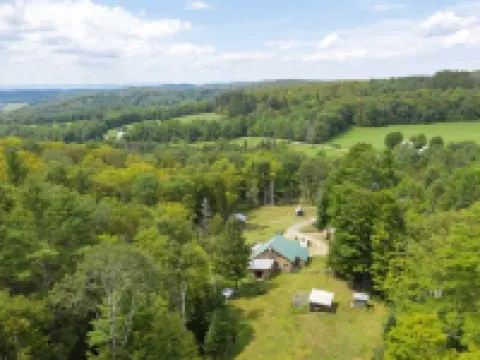 Sun drenched cozy cottage on budding 17 acre homestead 奧蘭治縣酒店