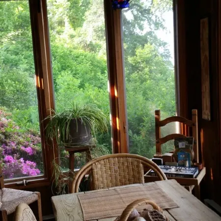 Stunning Views from Waterfront Log Cabin With Fireplace On The Chesapeake Bay