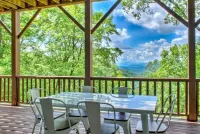 Amazing views at L’Oursière in Bear Lake Reserve, from the new  hot tub.