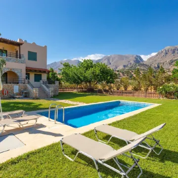 Spiros Beach Villa Large Private Pool Walk to Beach Sea Views A C Wifi Car Not Required - 971