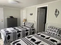 Unique barn shaped 2 bedroom cabin in Rogersville TN with AC, WiFi, dogs ok,