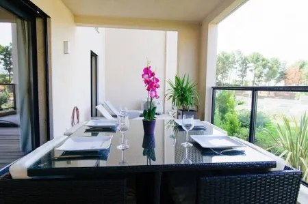 Porticcio: Porticcio rental sea view (T2) luxury apartment 100m from the beach