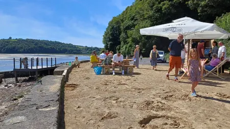 Little Avalon. Coast & country in historic Laugharne, West Wales.