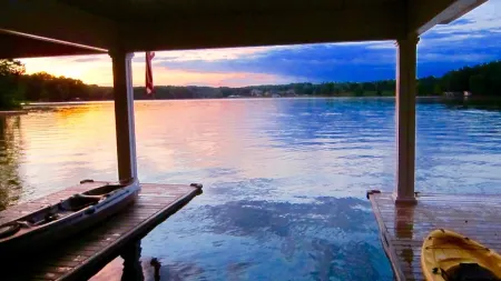 Large Family Lakehouse w/ Dock, Deck, Patio, Views