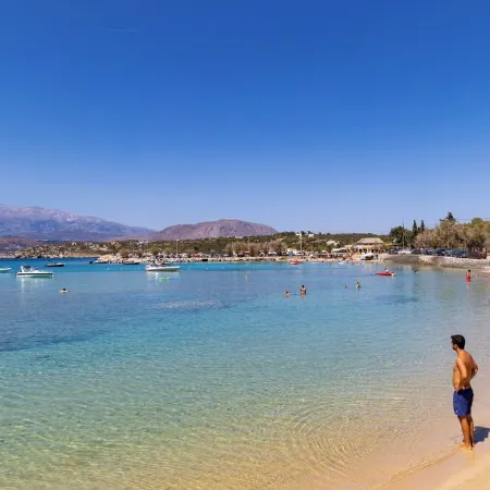 Villa Minoa Just Next to the Beach, with Surprising Sea and Mountain Views