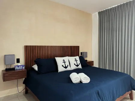 Beach apartment in Chicxulub with swimming pool and BBQ