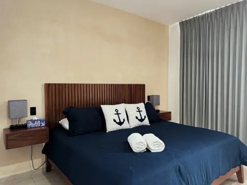 Beach apartment in Chicxulub with swimming pool and BBQ