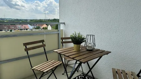 Feel-good apartment with a great view + close to Augsburg University Hospital