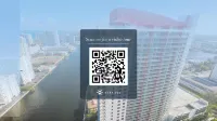 해변 근처의 무한 뷰 발코니 수영장 체육관 - 비치