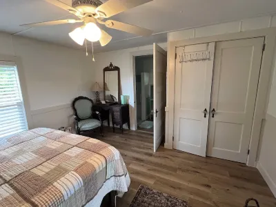 Completely renovated mobile home sitting own a pond. Hotels near Lowe's Garden Center
