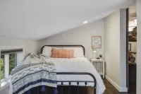 Tiny cabin nestled in the woods