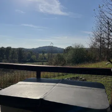 Luxury Yurt for Couples with Hot Tub on Deck