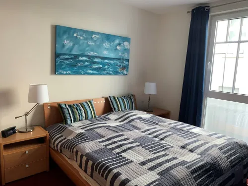 Luxury apartment with 2 bedrooms, large balcony - only 200m to the sea