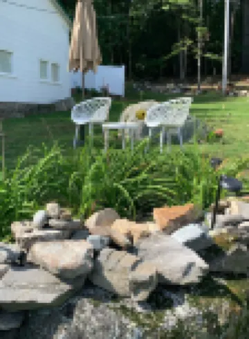 Glamorous cottage-glamping at Sebago Lake