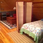 Woodland secluded cabin on 7 acres, with private dock and kayaks