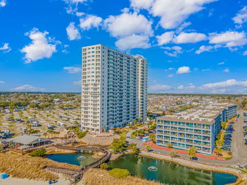 Private Balcony and Resort Amenities - Gorgeous Ocean View Retreat Hotel a Surfside Beach