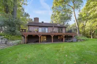 Tranquil Backyard with Koi Pond - Serene Retreat Hotels in New Buffalo Township