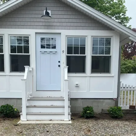 Quick walk to private beach from this brand new 3-bedroom cottage